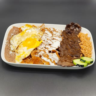 Asada Chilaquiles Plate