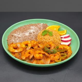 Camarones a La Diabla Plate